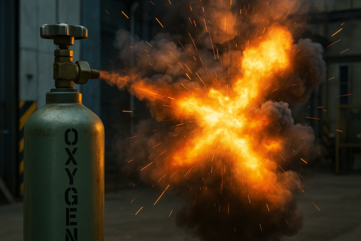 انفجار گاز اکسیژن